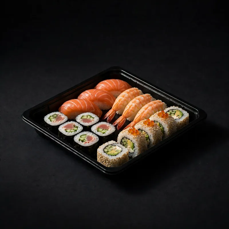 An assorted sushi box