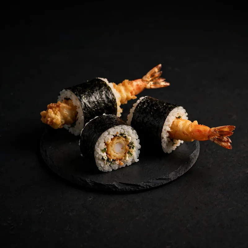 Tempura prawn rolls